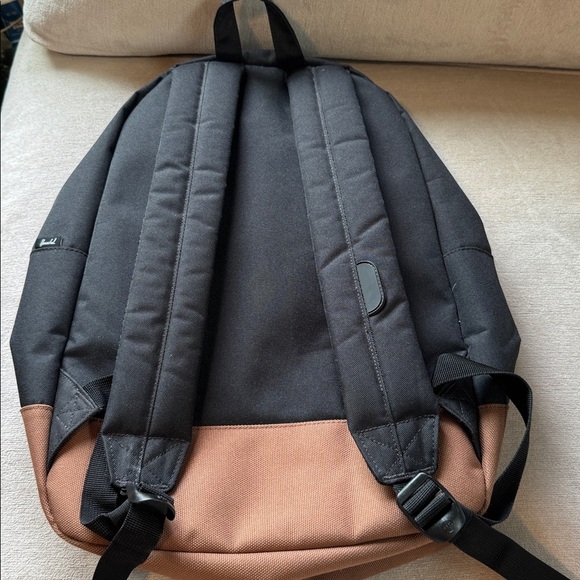 Herschel Supply Company Backpack Heritage Black Black Saddle Brown - Picture 5 of 10